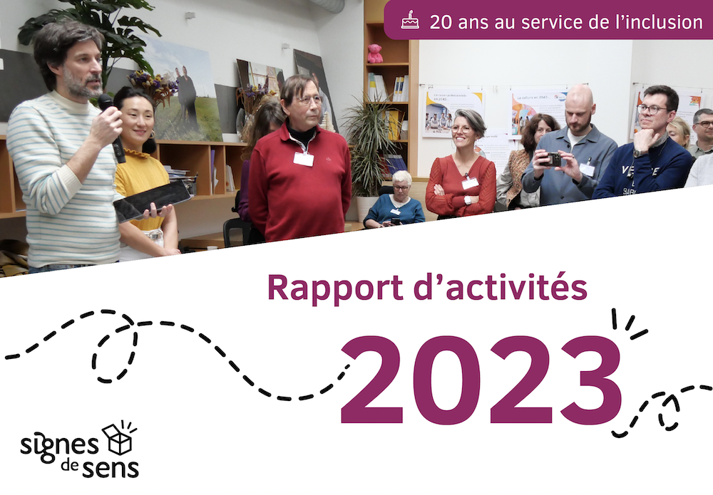 Couverture du rapport d'activités 2023